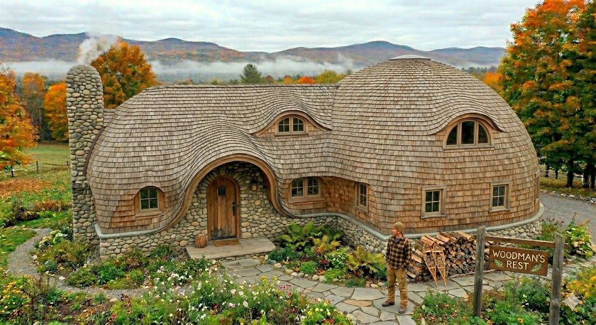 Cottage du Repos du Bûcheron, conception EcoDomeHomes