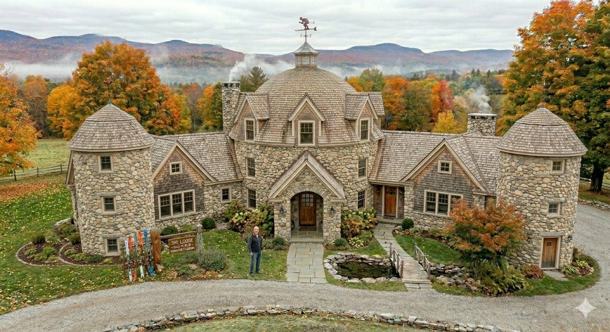 Manoir Dôme à Tourelles Jumelles, conception EcoDomeHomes