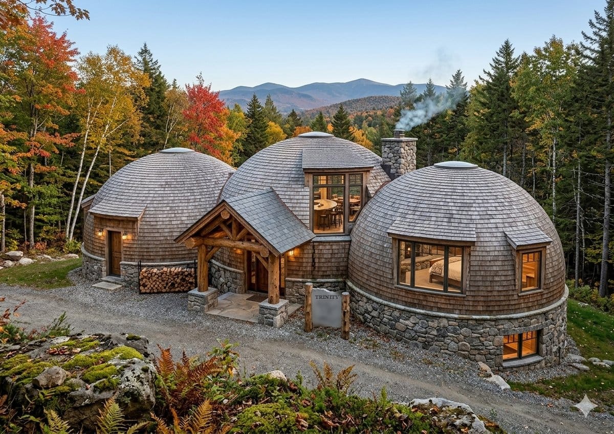 Maison Tridôme en Forêt, conception EcoDomeHomes
