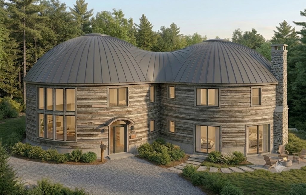 Adirondack-Zwillingskuppel-Lodge, EcoDomeHomes-Design